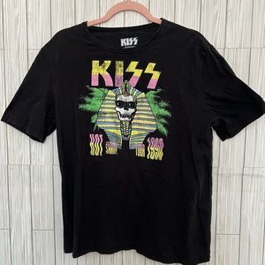 Kiss 1990 Hot Shade Tour Tee‎ Graphic Band Tee T-Shirt Size S/M